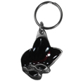 Cowboy Hat and Spurs Metal Key Chain with Enameled Details